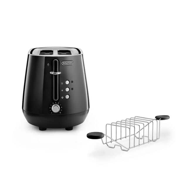 Delonghi TOASTER Delonghi Eclettica 2 Slice Toasters Bold Black CTY2103.BK (7812558651481)