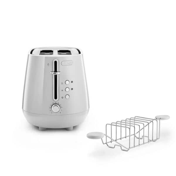 Delonghi TOASTER Delonghi Eclettica 2 Slice Toasters Whimsical White CTY2103.W (7812552720473)