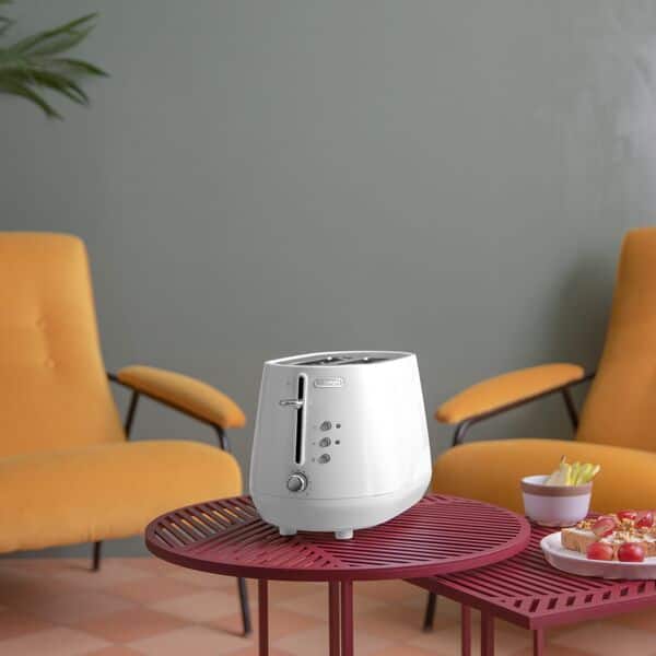 Delonghi TOASTER Delonghi Eclettica 2 Slice Toasters Whimsical White CTY2103.W (7812552720473)