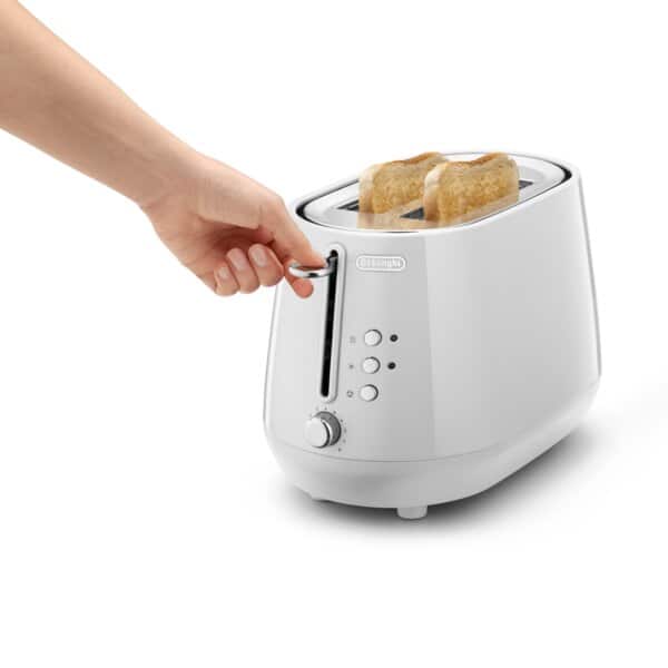 Delonghi TOASTER Delonghi Eclettica 2 Slice Toasters Whimsical White CTY2103.W (7812552720473)