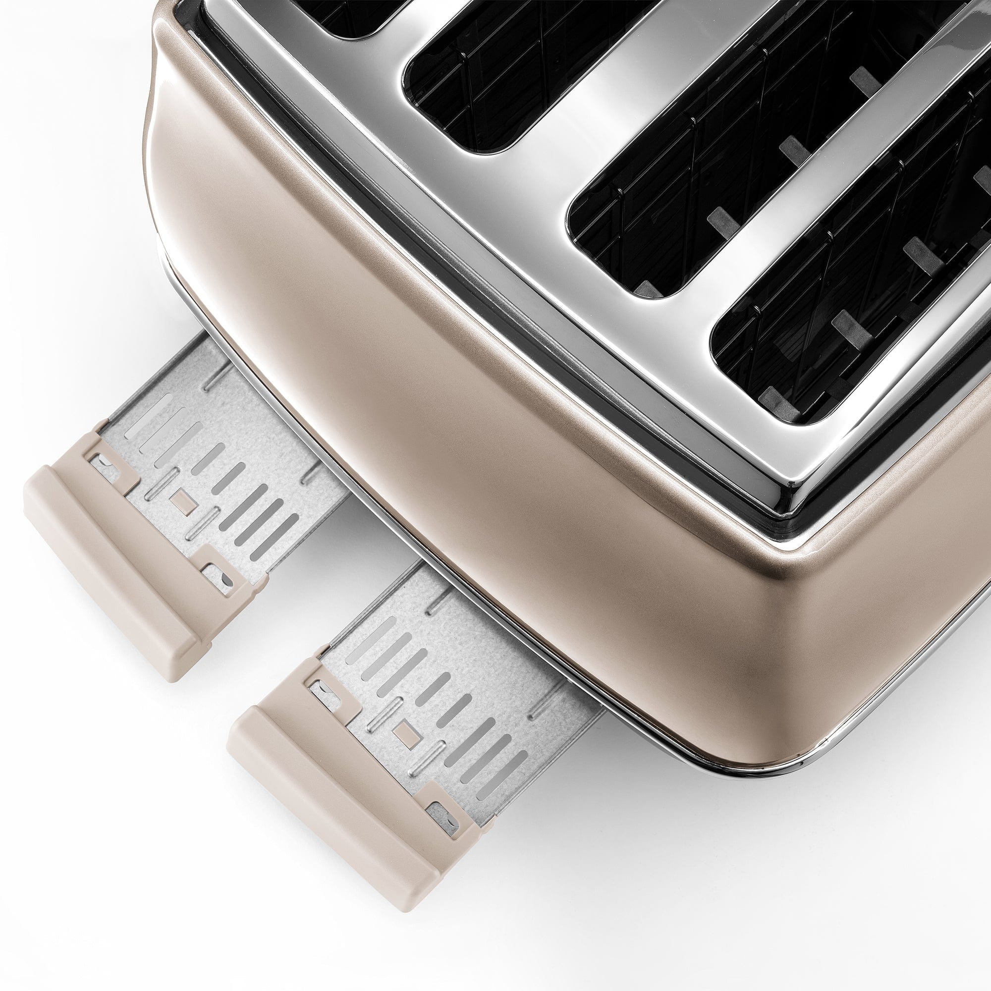 Delonghi TOASTER Delonghi Icona Metallics 4 Slice Toaster, Beige CTOT4003.BG