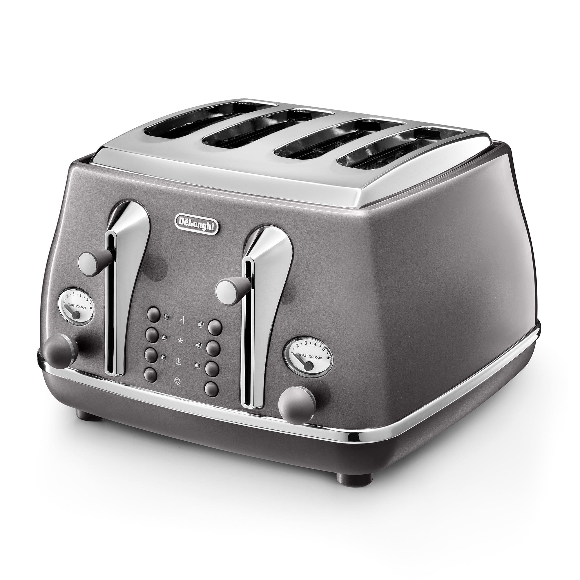 Delonghi TOASTER Delonghi Icona Metallics 4 Slice Toaster Grey CTOT4003.GY