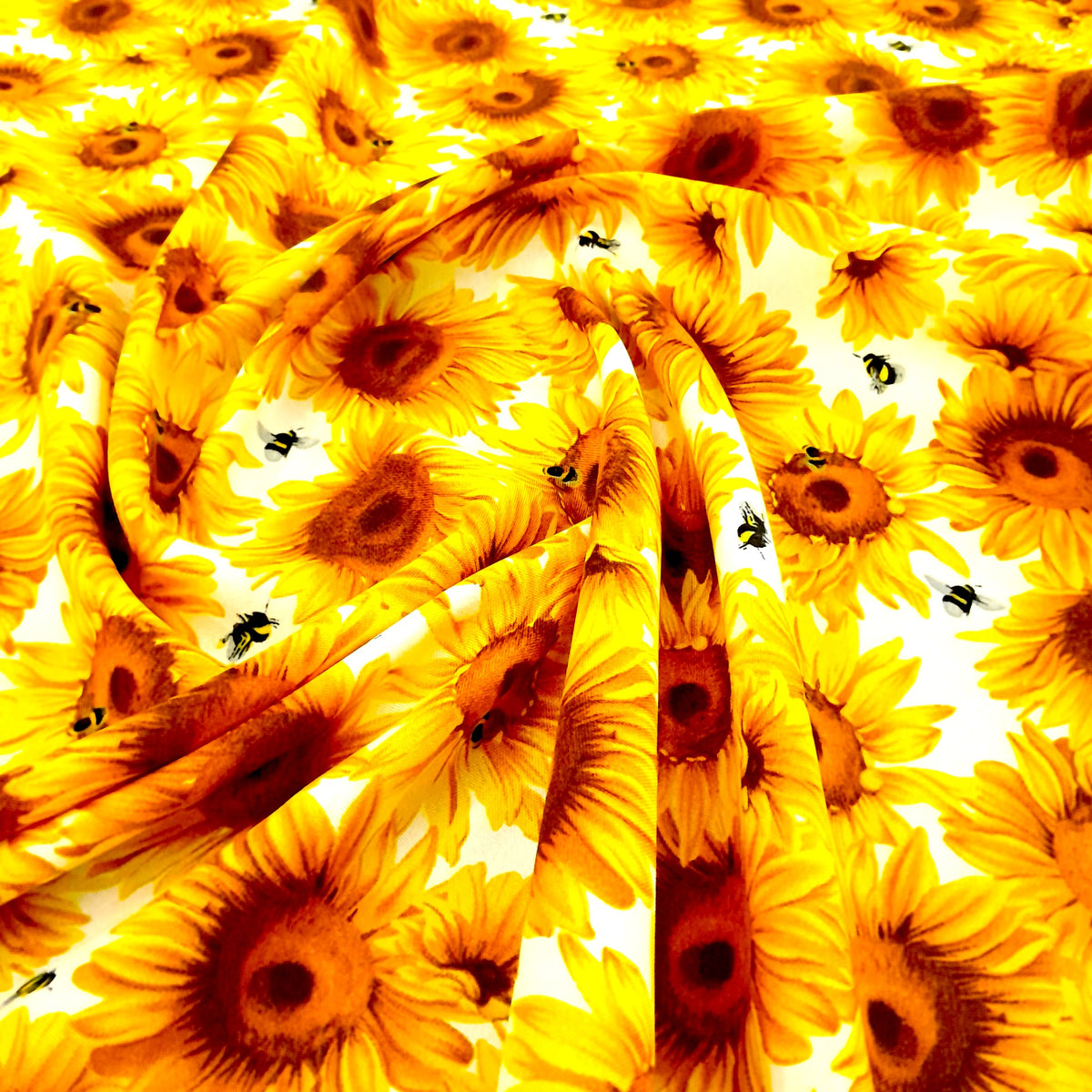 Printed Mini Matt Sunflower Bees 140 cm