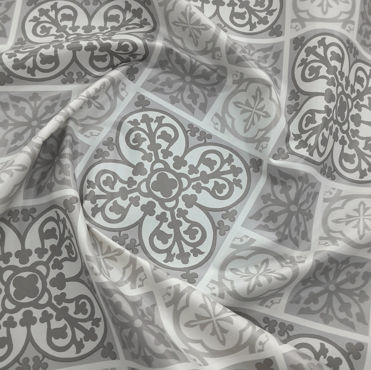 Tabling Fabric PVC Dallage Grey 140 cm.