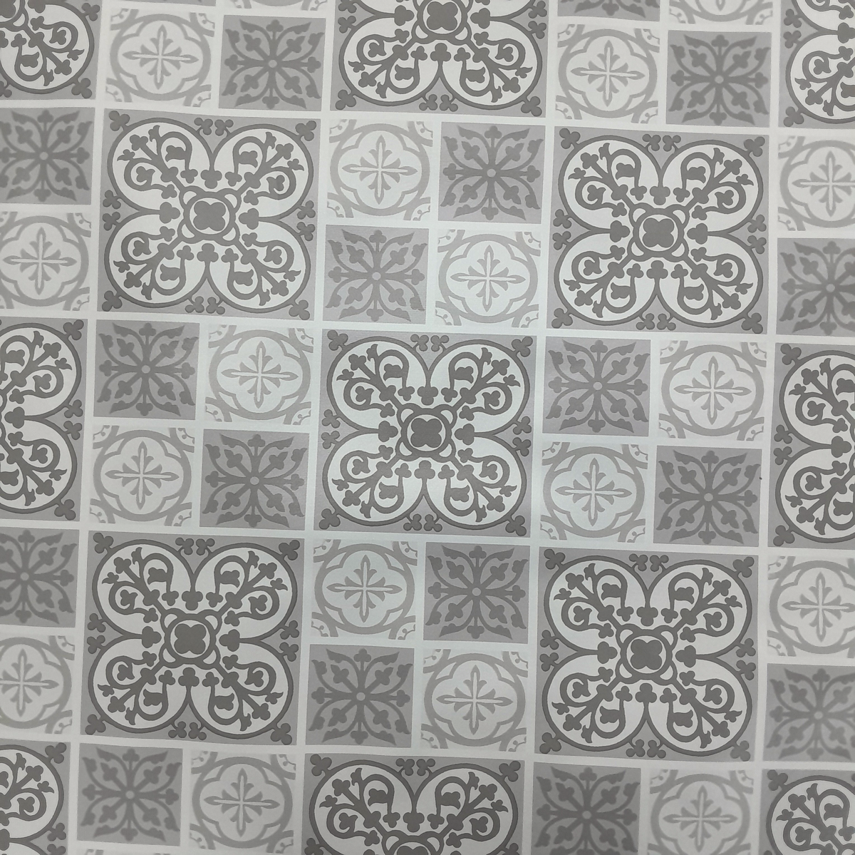 Tabling Fabric PVC Dallage Grey 140 cm.
