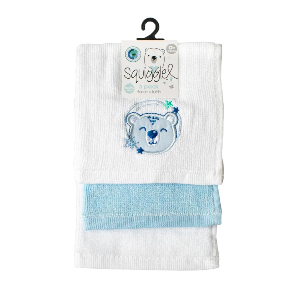 Disney kids Beanie Baby 3 Pack Face Cloth Space Bear