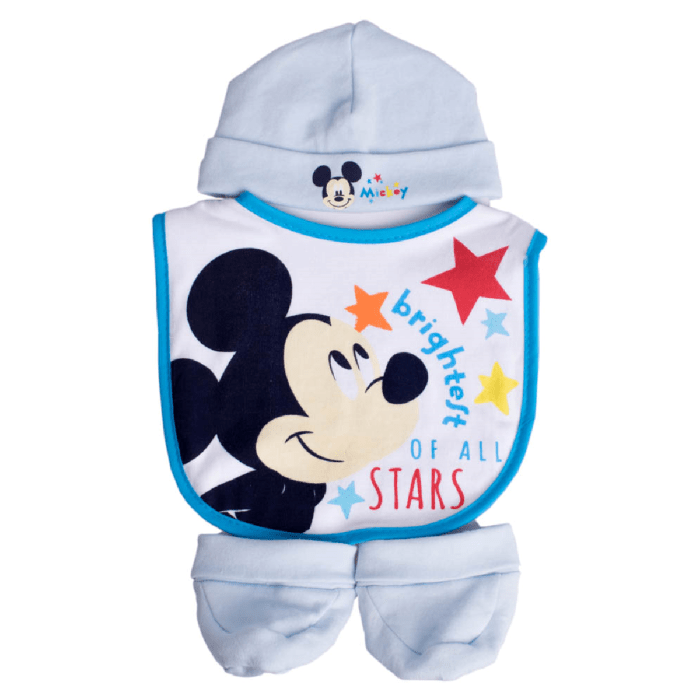 Disney kids Beanie Baby Beanie Bib and Bootie 3 Piece Set (7486911610969)