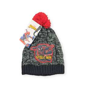 Disney kids Beanie Marvel Spiderman Knit Cable Basic Beanie (7292924067929)