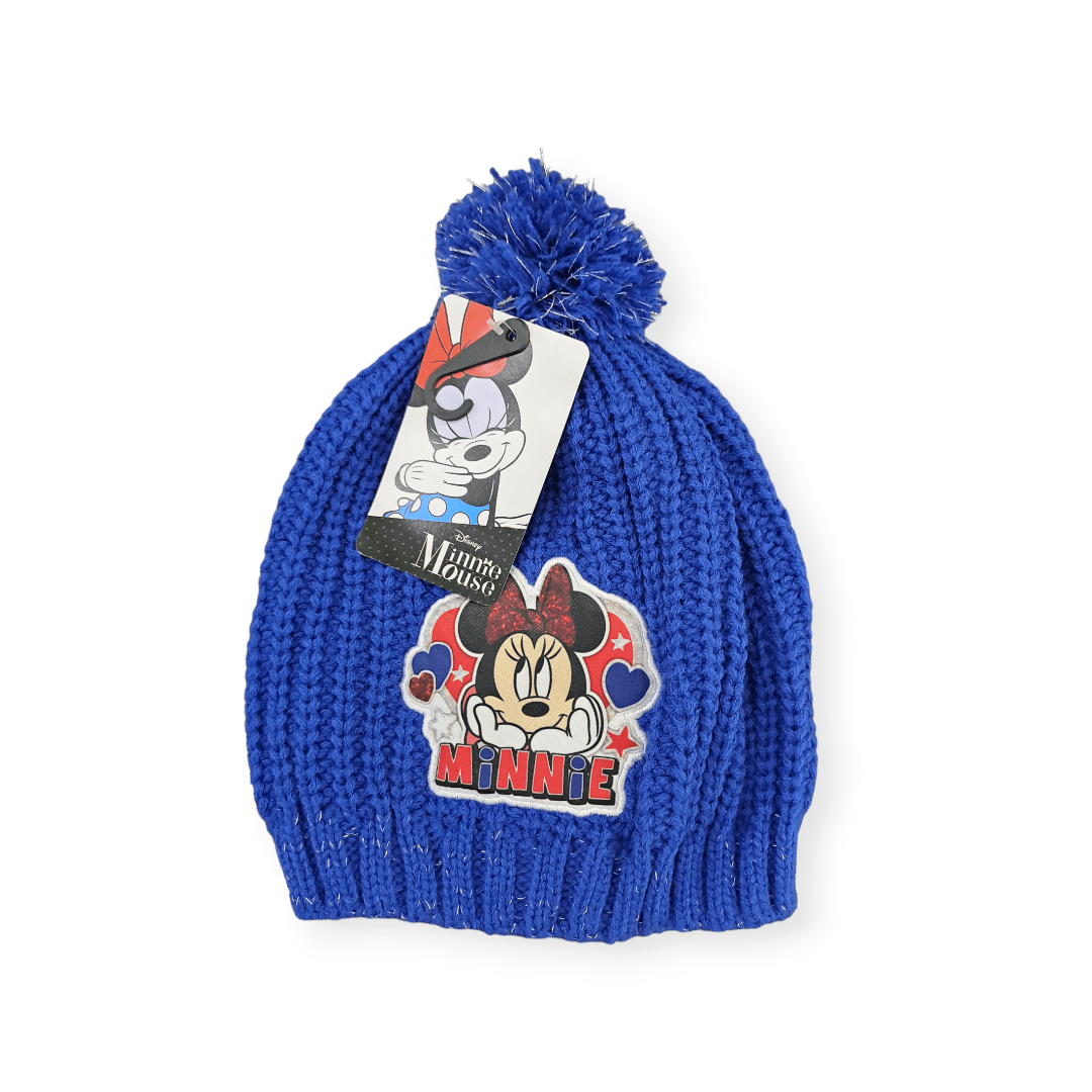 Disney kids Beanie Minnie Mouse Knit Cable Basic Beanie (7292926132313)
