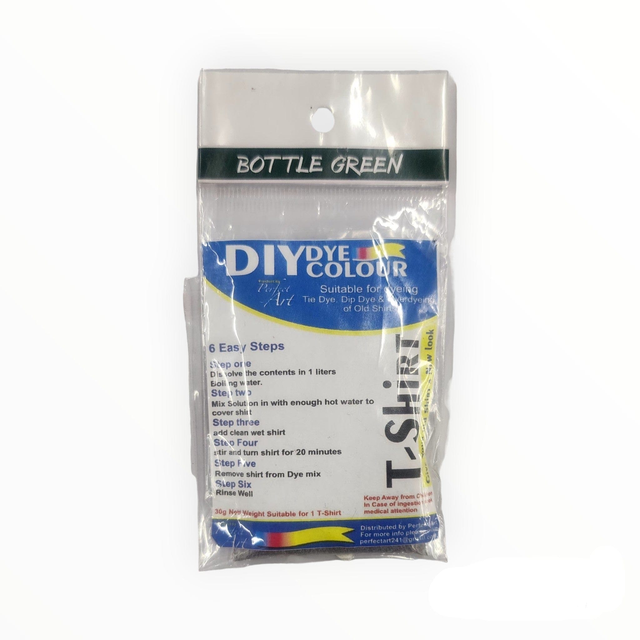 DIY DYE HABBY Bottle Green T-Shirt Fabric Dye 30 g (7758422442073)