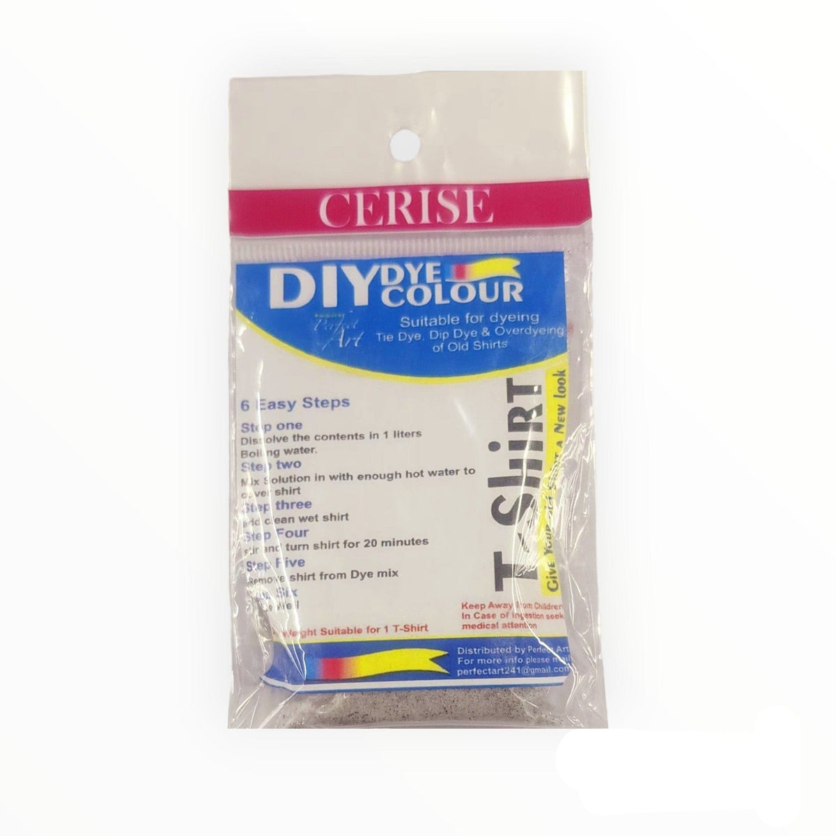 DIY DYE HABBY Cerise T-Shirt Fabric Dye 30 g (7758422442073)