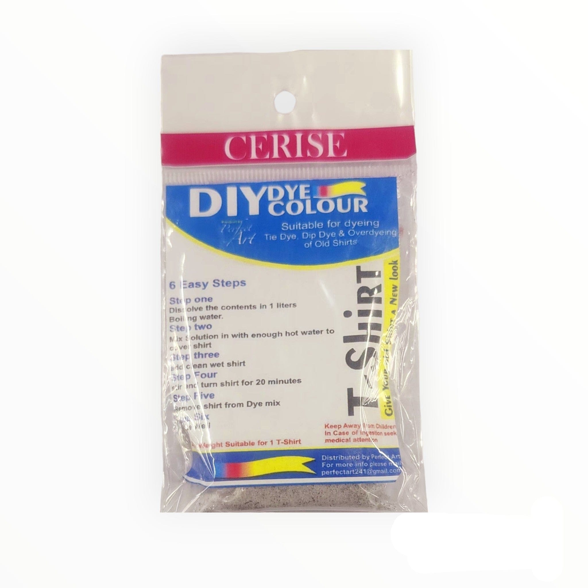 DIY DYE HABBY Cerise T-Shirt Fabric Dye 30 g (7758422442073)