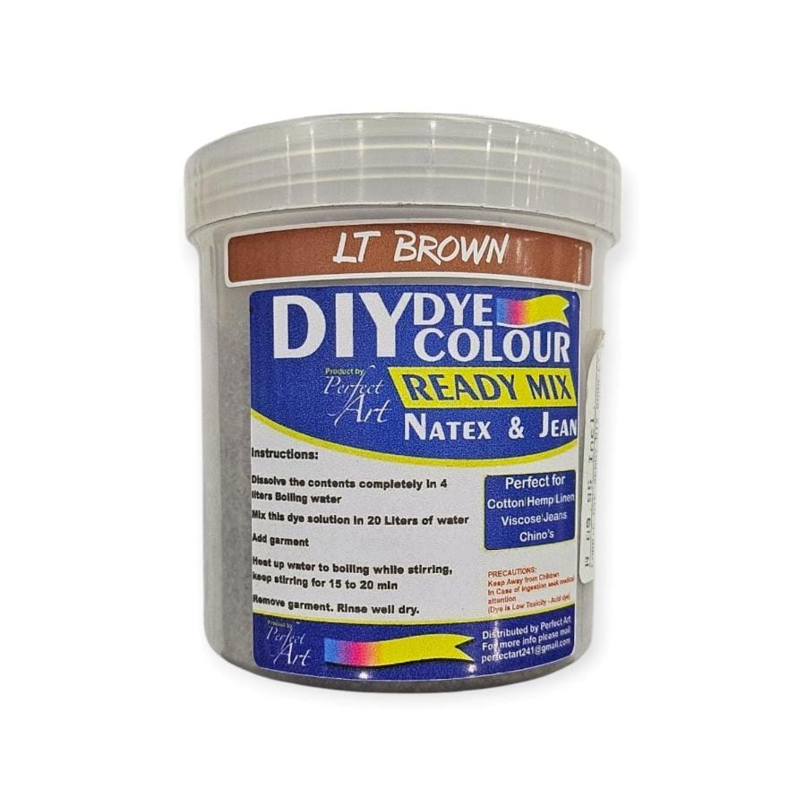 DIY DYE HABBY Light Brown DIY Natex & Jean Ready Mix Dye 560g (7758380007513)