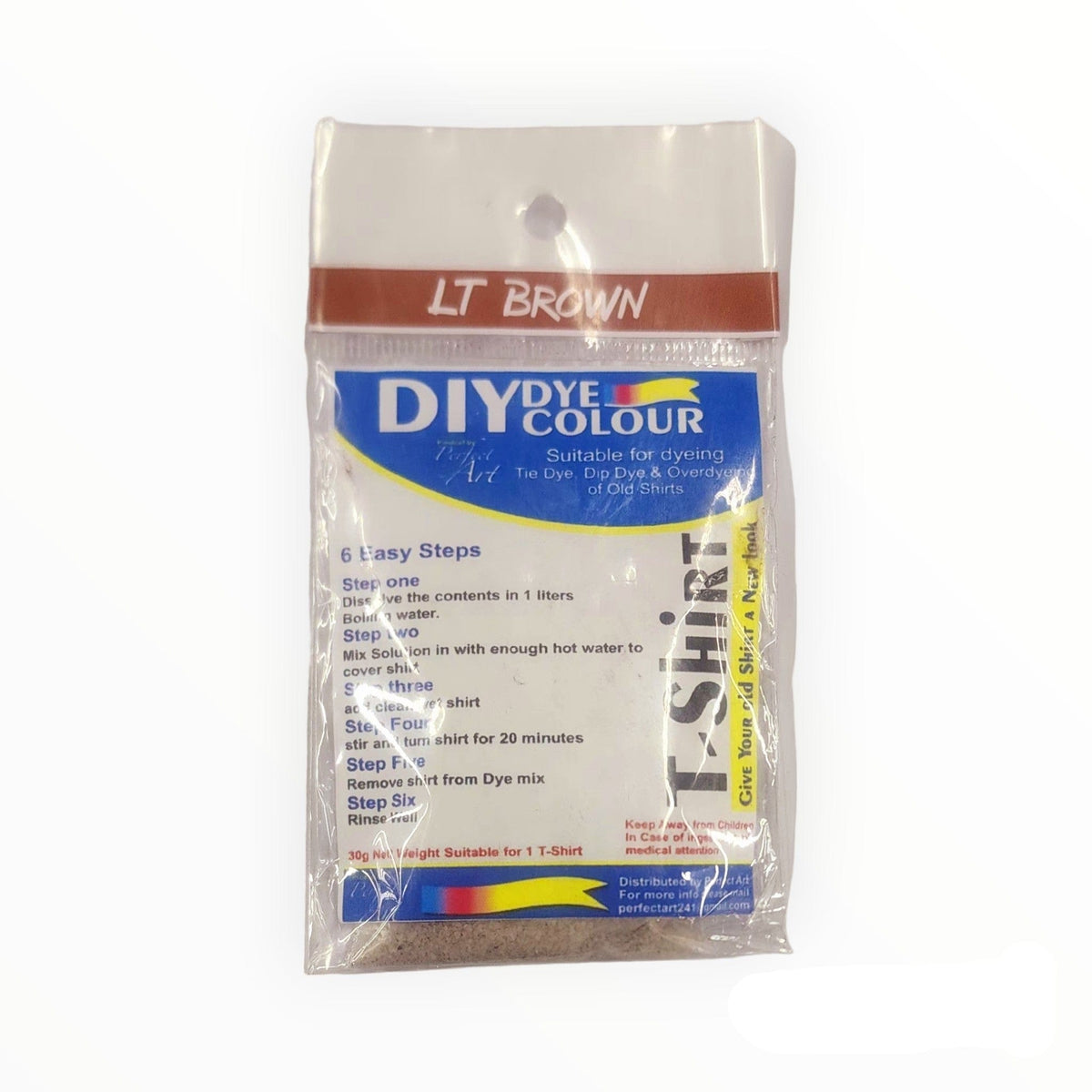 DIY DYE HABBY Light Brown T-Shirt Fabric Dye 30 g (7758422442073)