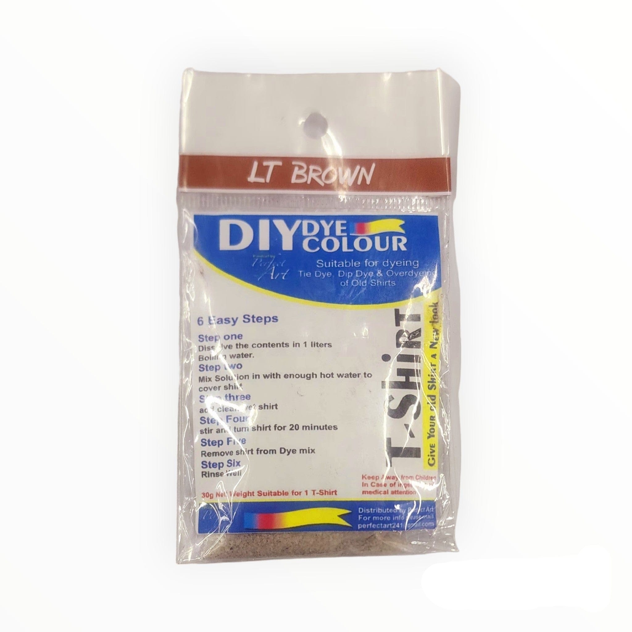 DIY DYE HABBY Light Brown T-Shirt Fabric Dye 30 g (7758422442073)