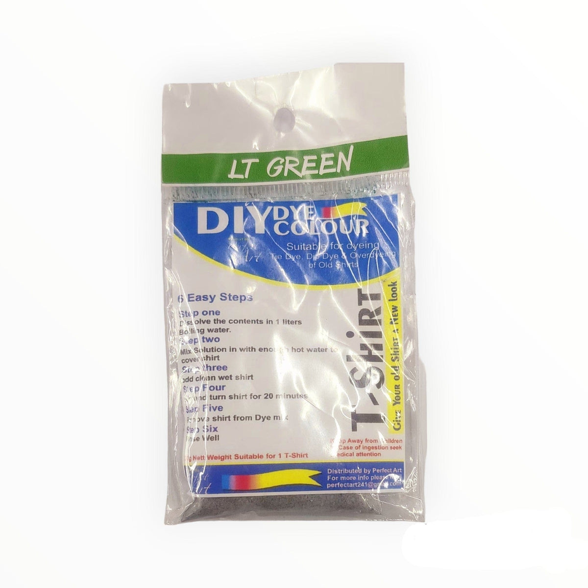 DIY DYE HABBY Light Green T-Shirt Fabric Dye 30 g (7758422442073)