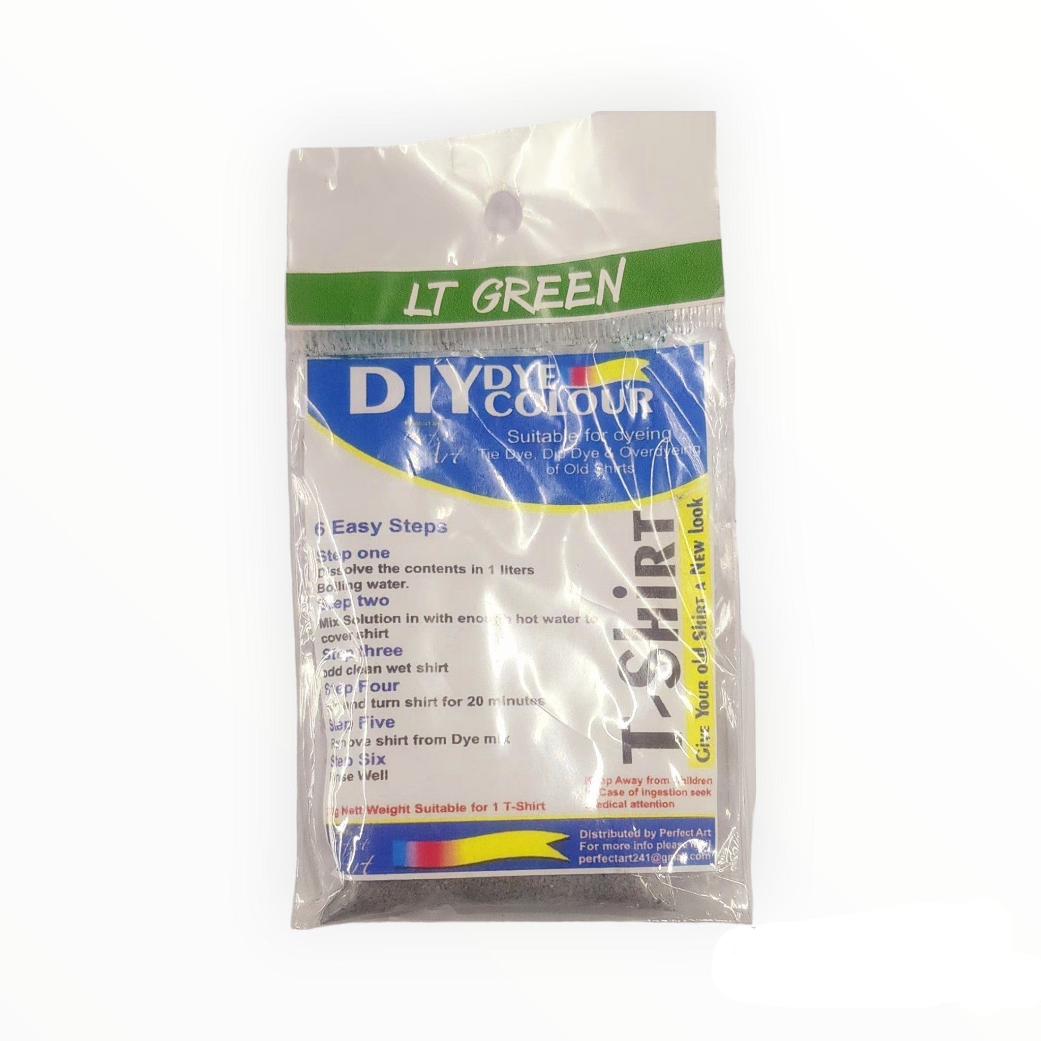 DIY DYE HABBY Light Green T-Shirt Fabric Dye 30 g (7758422442073)