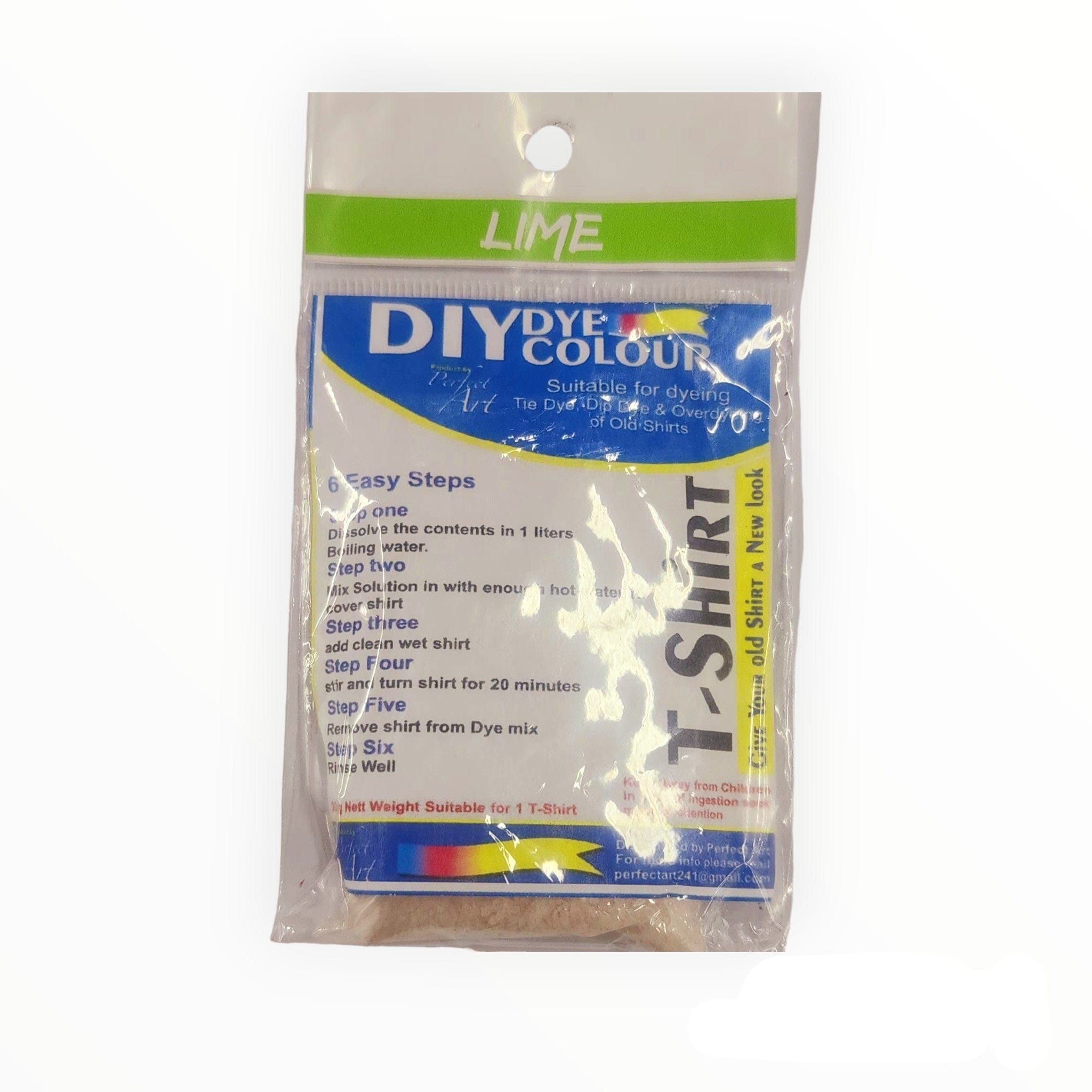 DIY DYE HABBY Lime T-Shirt Fabric Dye 30 g (7758422442073)