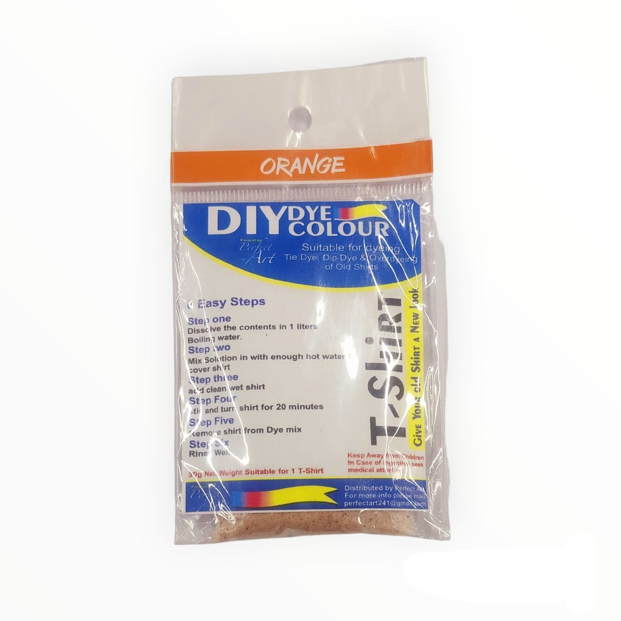 DIY DYE HABBY Orange T-Shirt Fabric Dye 30 g (7758422442073)