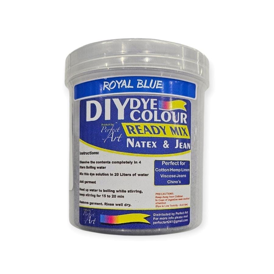 DIY DYE HABBY Royal Blue DIY Natex & Jean Ready Mix Dye 560g (7758380007513)