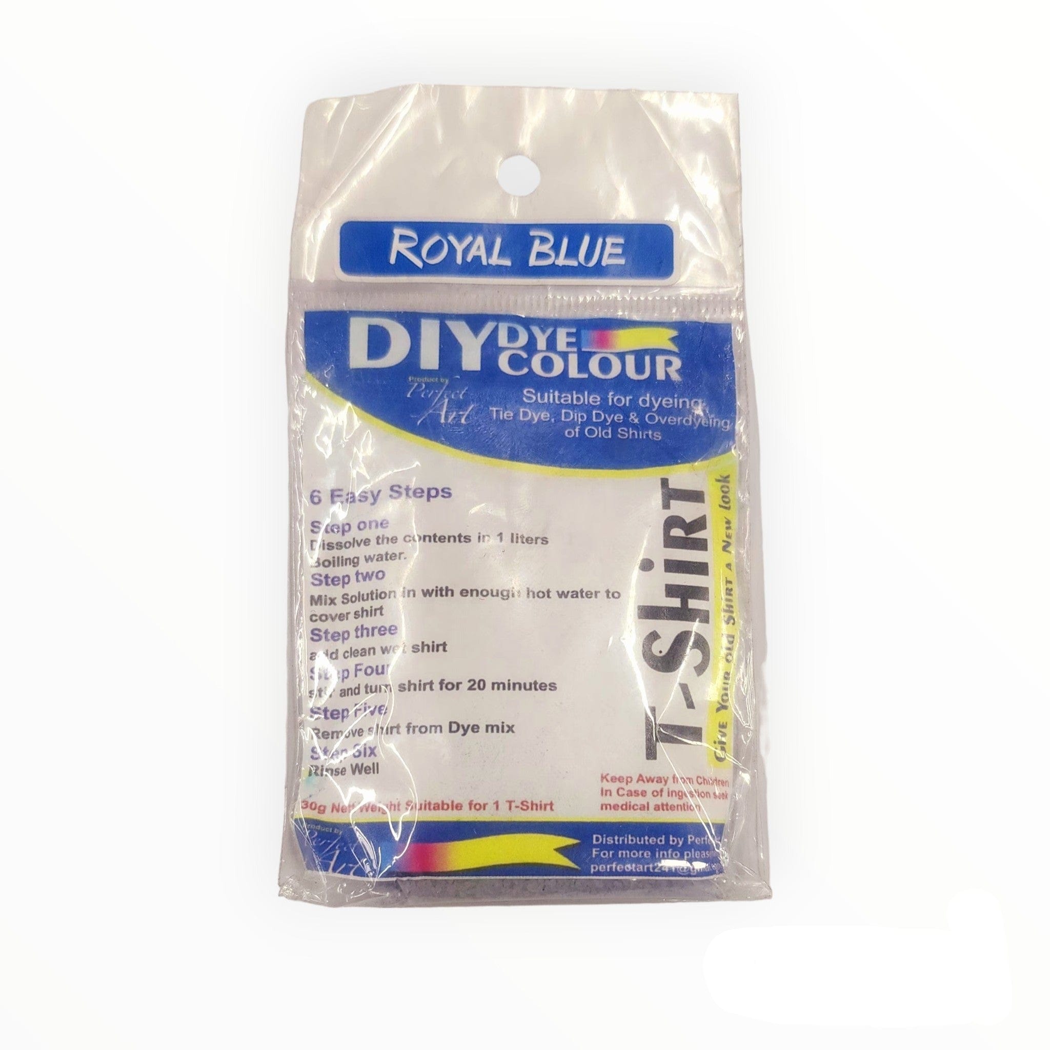 DIY DYE HABBY Royal T-Shirt Fabric Dye 30 g (7758422442073)