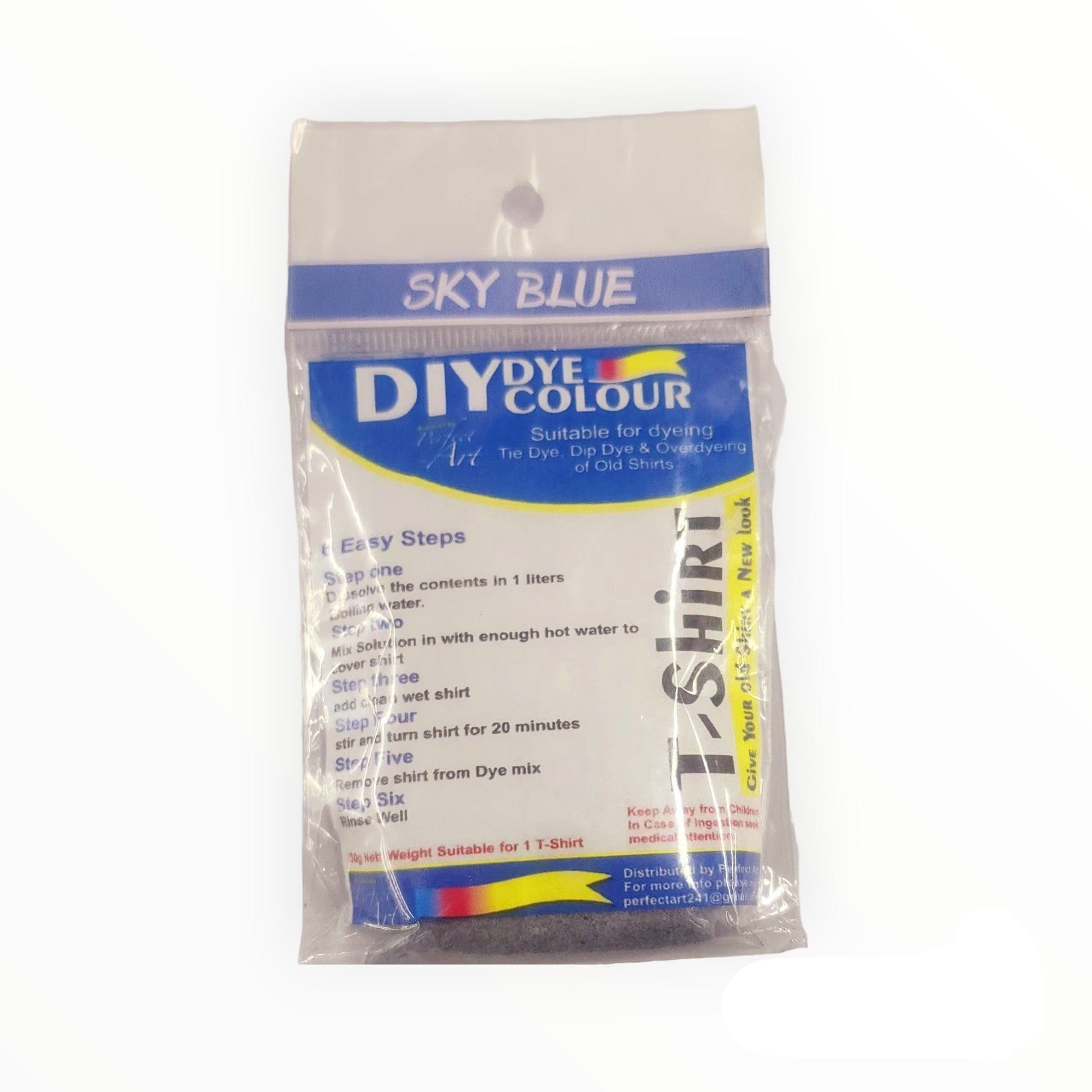 DIY DYE HABBY Sky Blue T-Shirt Fabric Dye 30 g (7758422442073)