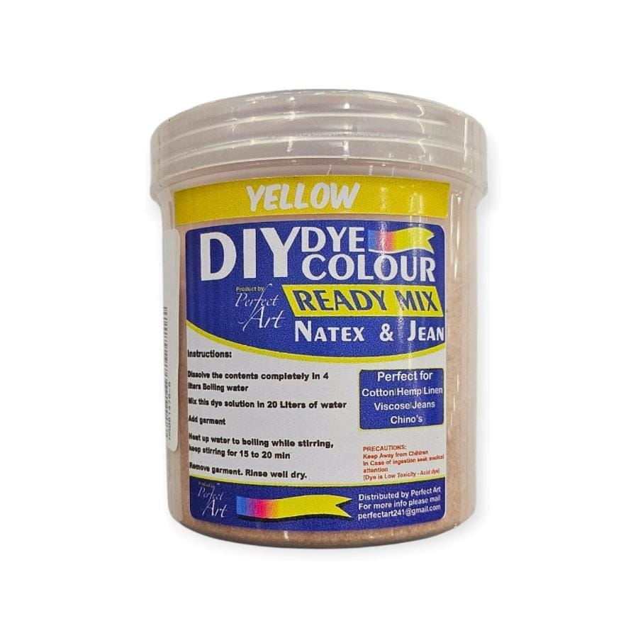 DIY DYE HABBY Yellow DIY Natex & Jean Ready Mix Dye 560g (7758380007513)