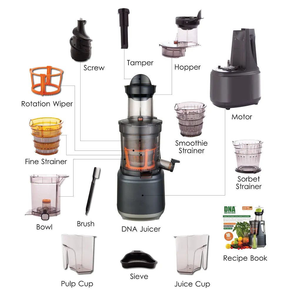 DNA blender DNA Raw Press Juicer Charcoal DNAJU002 (7281106649177)
