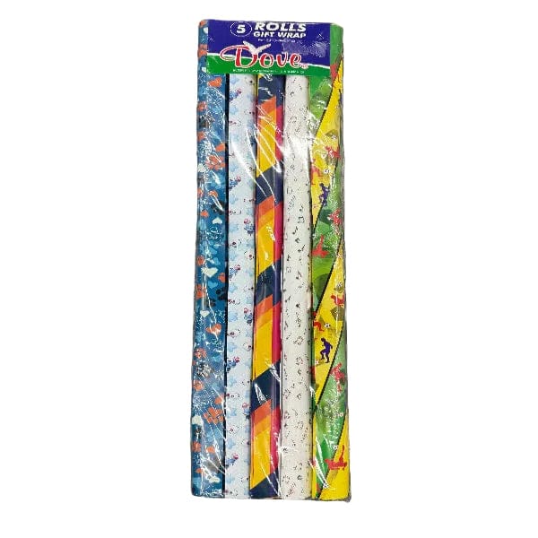Dove Tech & Office Dove Gift Wrap 5 Roll 700mm x 1m