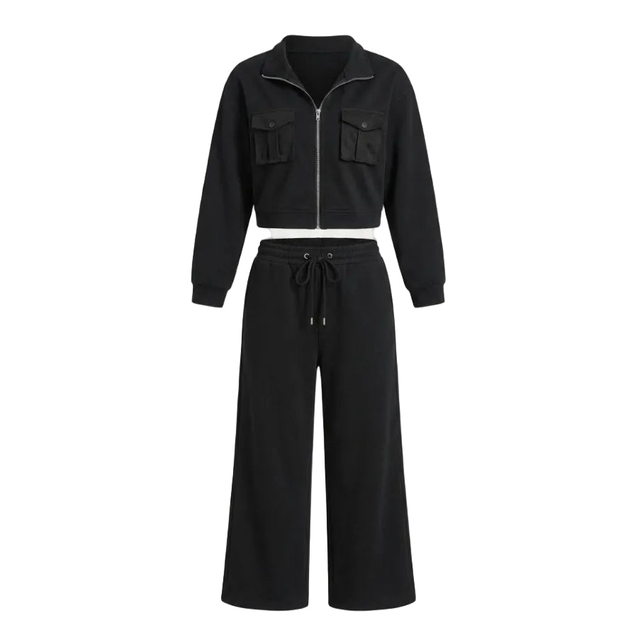 Cocoloco Ladies Farah Combat Tracksuit-Black