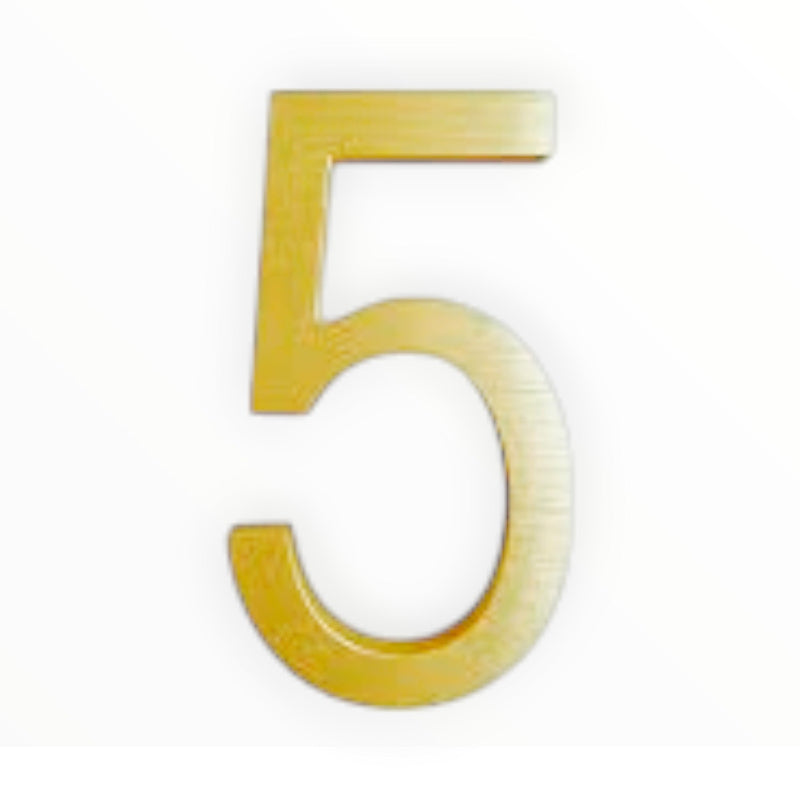 Brass Number Small 5 (7995447607385)
