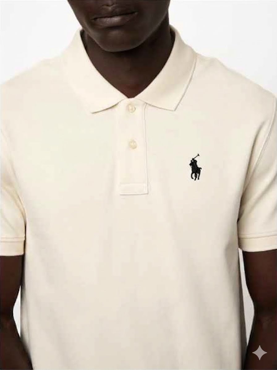 Polo Essential Pique Short Sleeve Golfer-Offwhite 0078595
