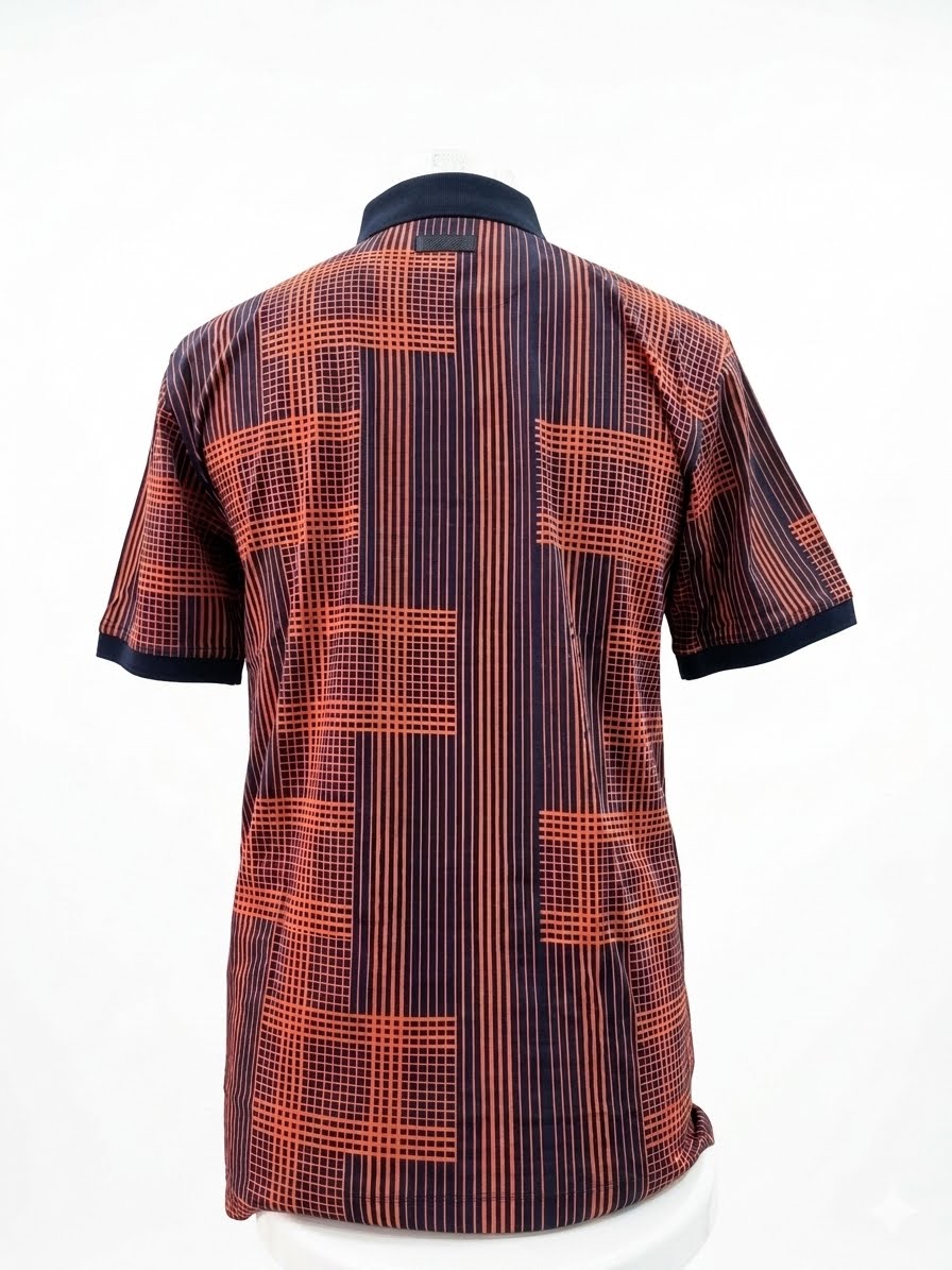 Polo Men's Adriel Merc Golfer-Orange/Navy 0078616