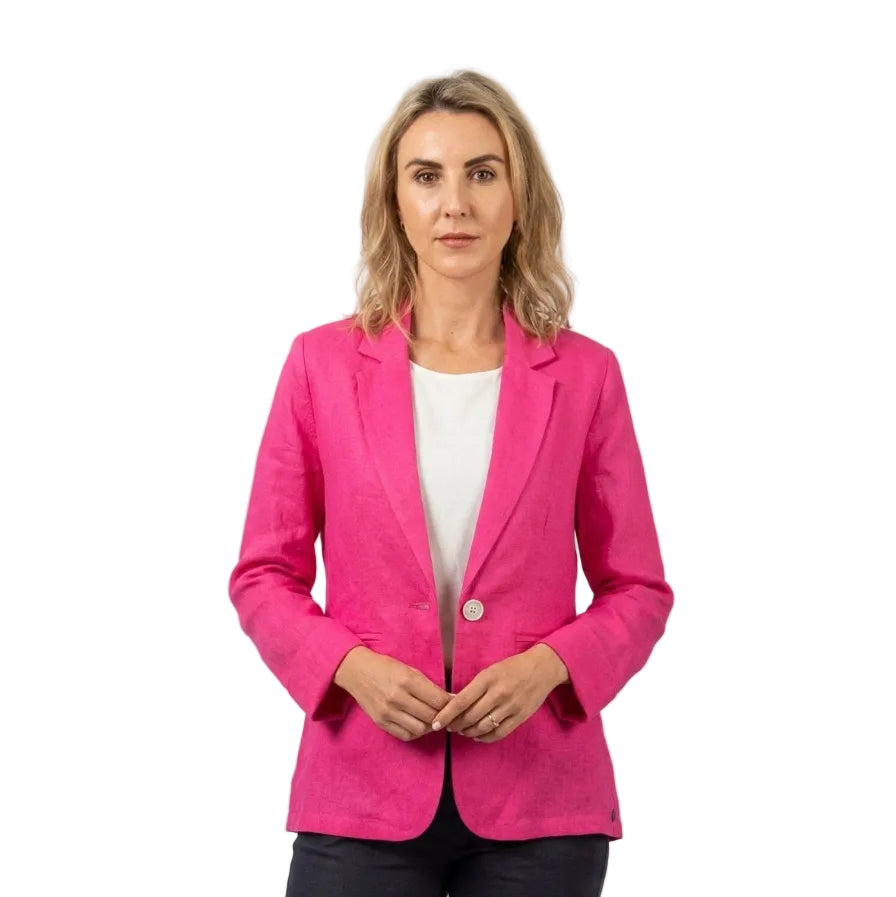 De Tiamo Ladies Sally Jacket-Cerise Pink SL01-CP