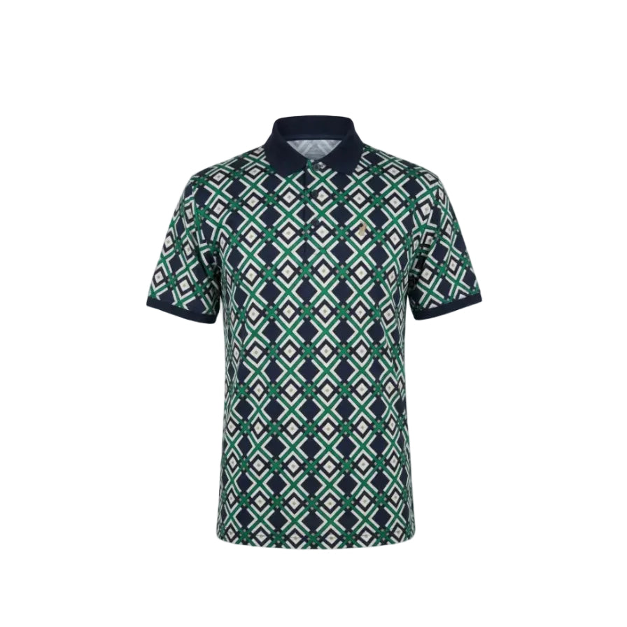 Polo Sven mercerised Short Sleeve Golfer-Navy 0078622