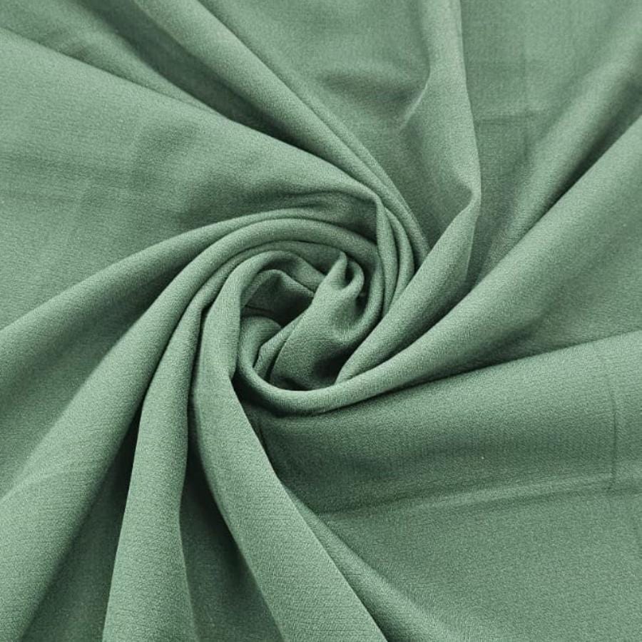 DRESS FABRIC Dress Fabrics Bottle Green Cubic Crepe 150cm (7805828202585)
