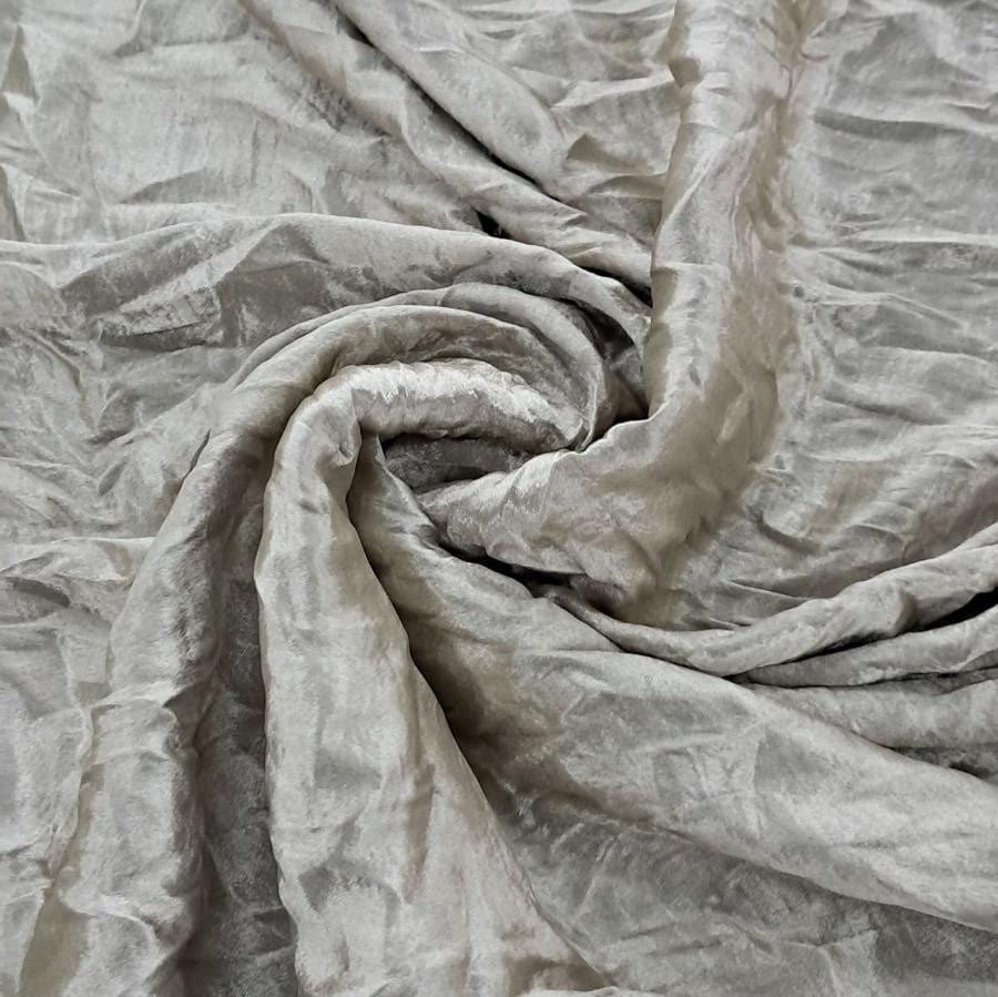 DRESS FABRIC Dress Fabrics Khaki Satin Deluxe Crushed 150cm (7819656724569)