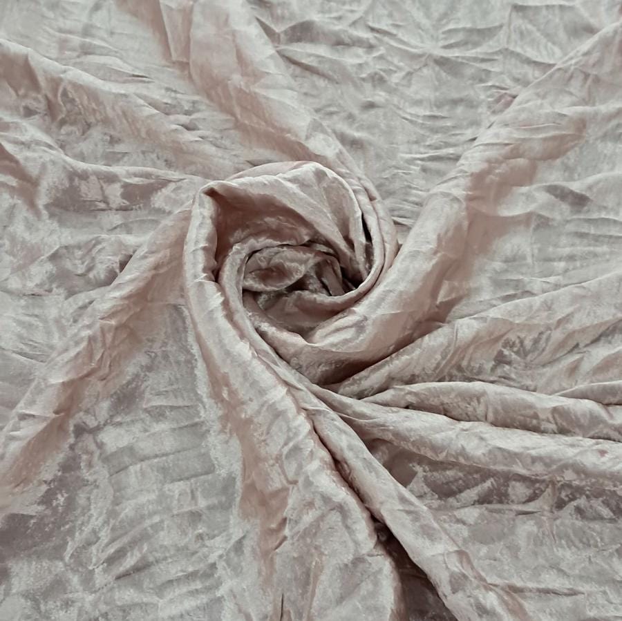 DRESS FABRIC Dress Fabrics Pink Satin Deluxe Crushed 150cm (7819656724569)