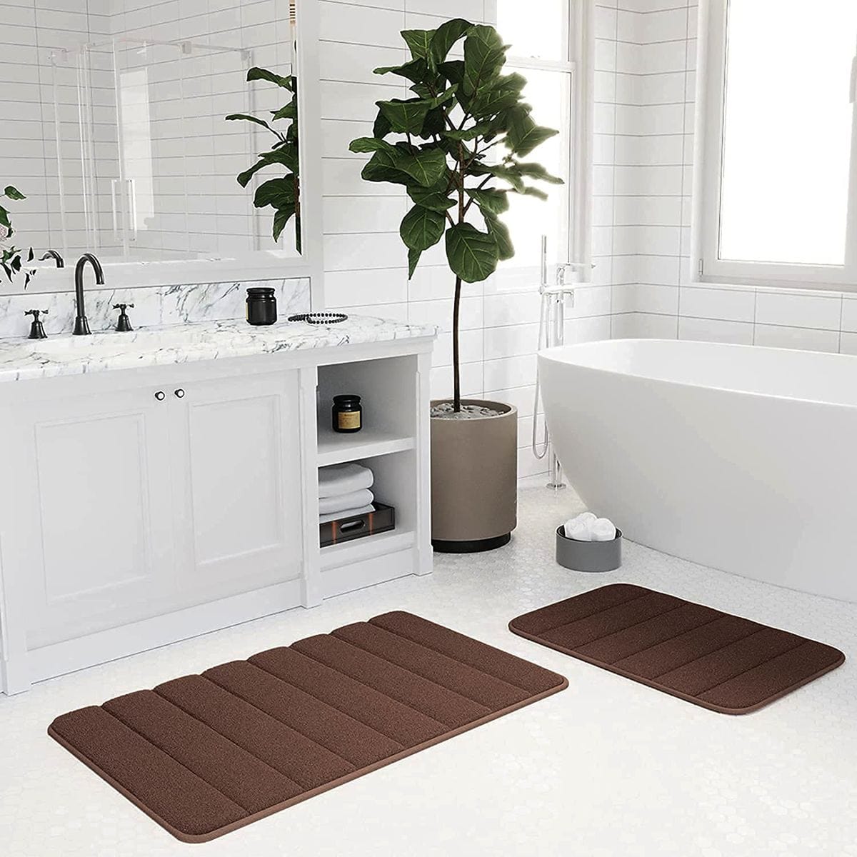 Drimat Bedroom & Bathroom Drimat Memory Foam Bath Mat Chocolate Brown (2061830553689)