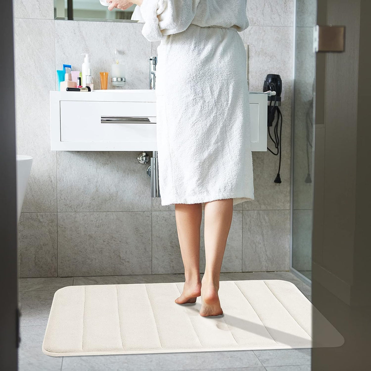 Drimat Bedroom & Bathroom Drimat Memory Foam Bath Mat Cream (7796993982553)