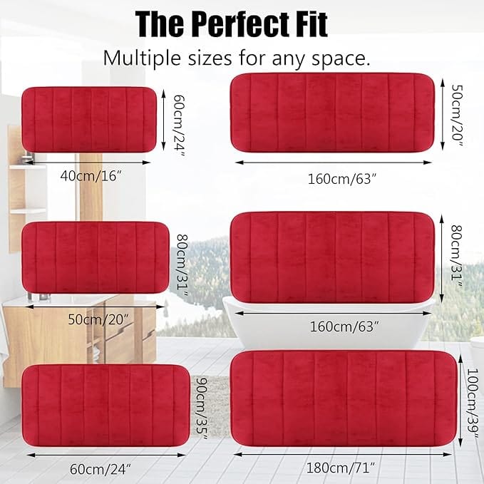 Drimat Bedroom & Bathroom Drimat Memory Foam Bath Mat Red (7797044772953)