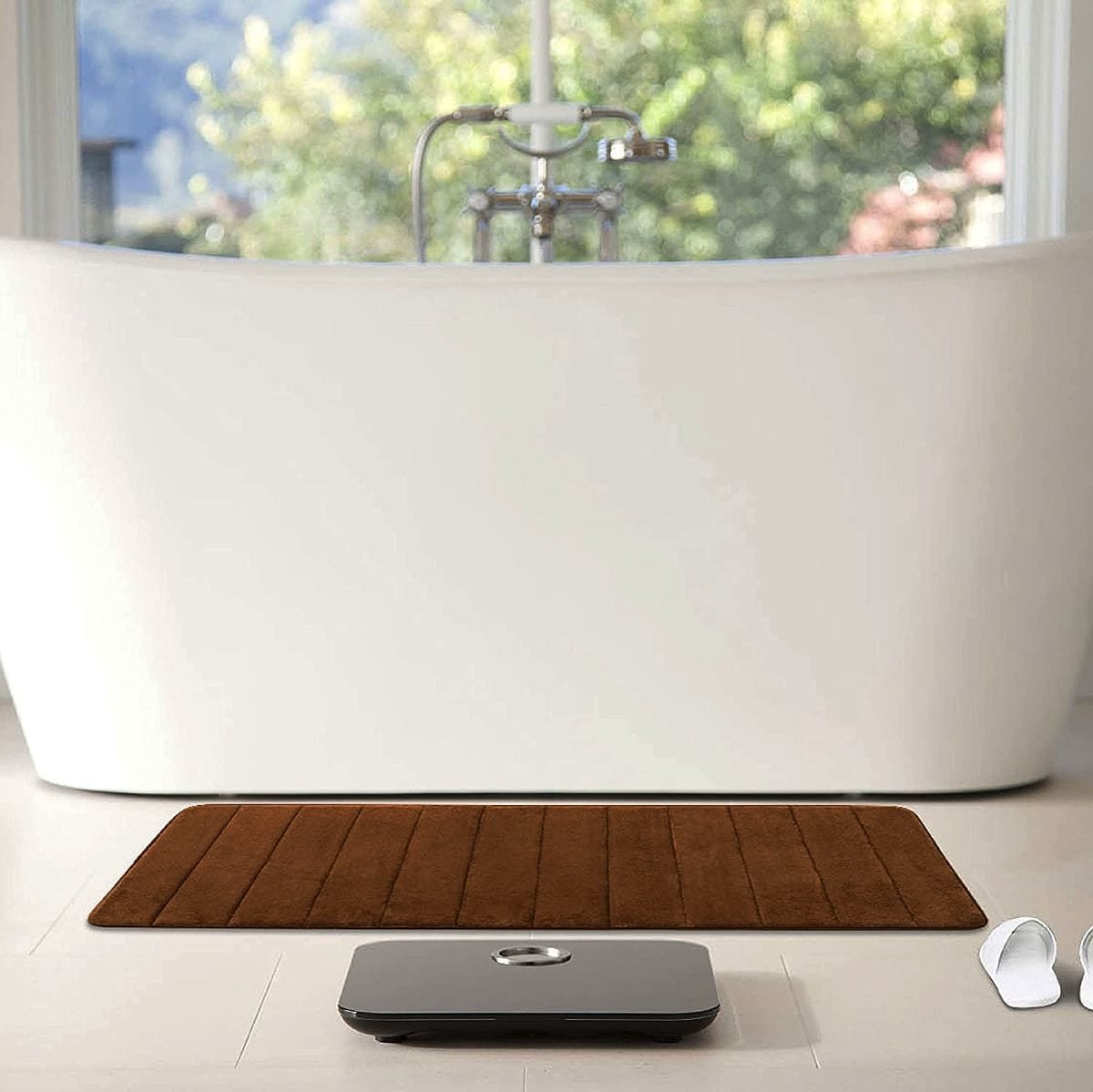 Drimat Bedroom & Bathroom Large Bath Mat 55cm x 87cm Drimat Memory Foam Bath Mat Chocolate Brown (2061830553689)