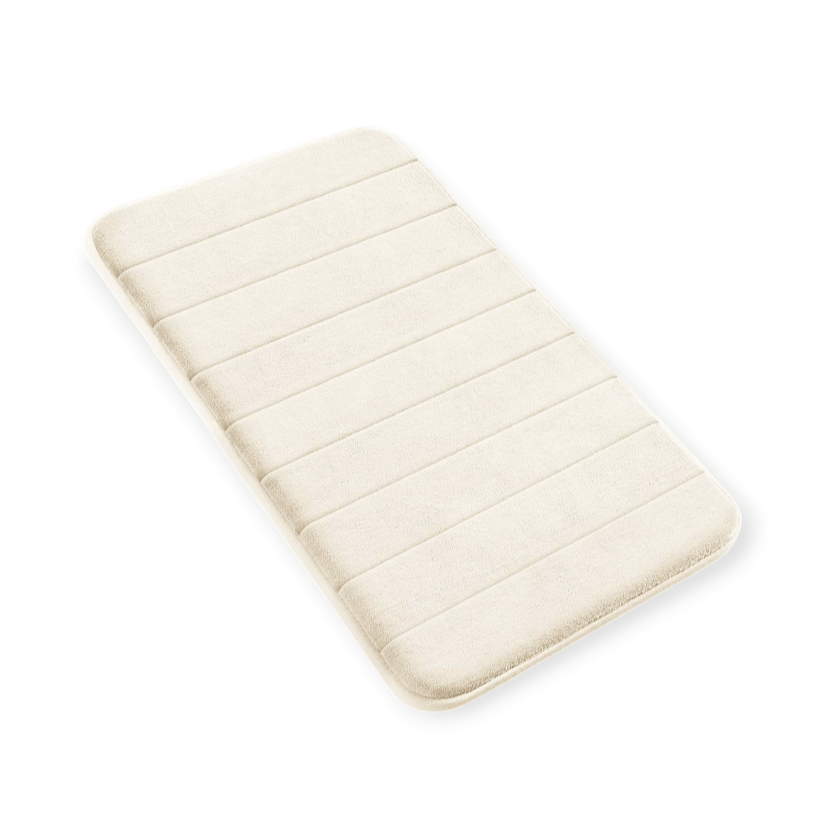 Drimat Bedroom & Bathroom Large Bath Mat 55cm X 87cm Drimat Memory Foam Bath Mat Cream