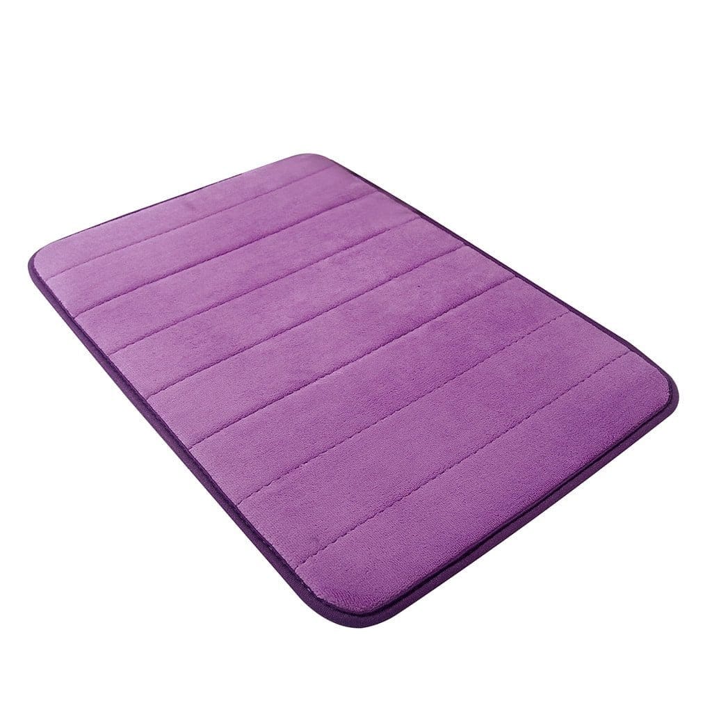 Drimat Bedroom & Bathroom Large Bath Mat 55cm X 87cm Drimat Memory Foam Bath Mat Purple
