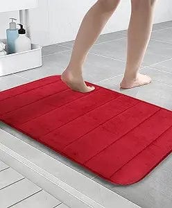 Drimat Bedroom & Bathroom Medium Bath Mat 43cm x 61cm Drimat Memory Foam Bath Mat Red (7797044772953)