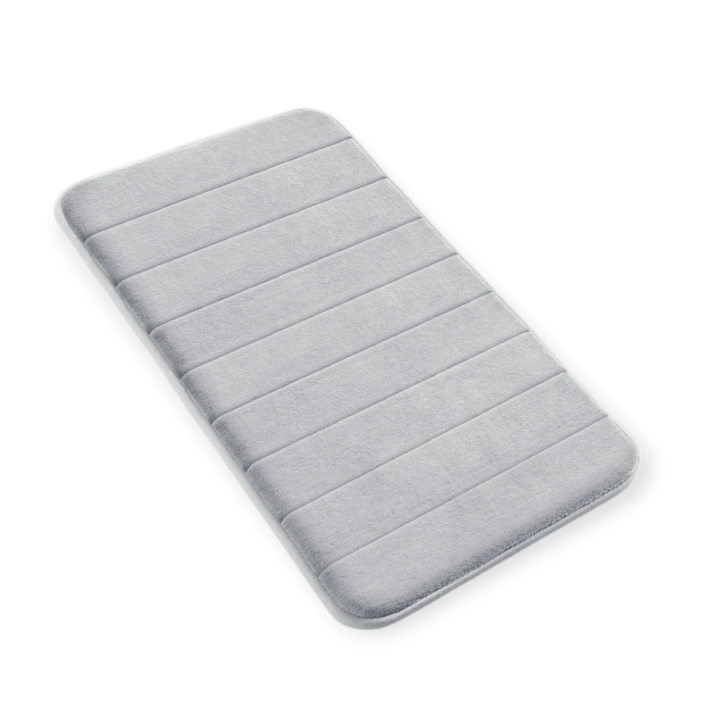 Drimat Bedroom & Bathroom Medium Bath Mat 43cm x 61cm Drimat Memory Foam Bath Mat Silver (7796992639065)