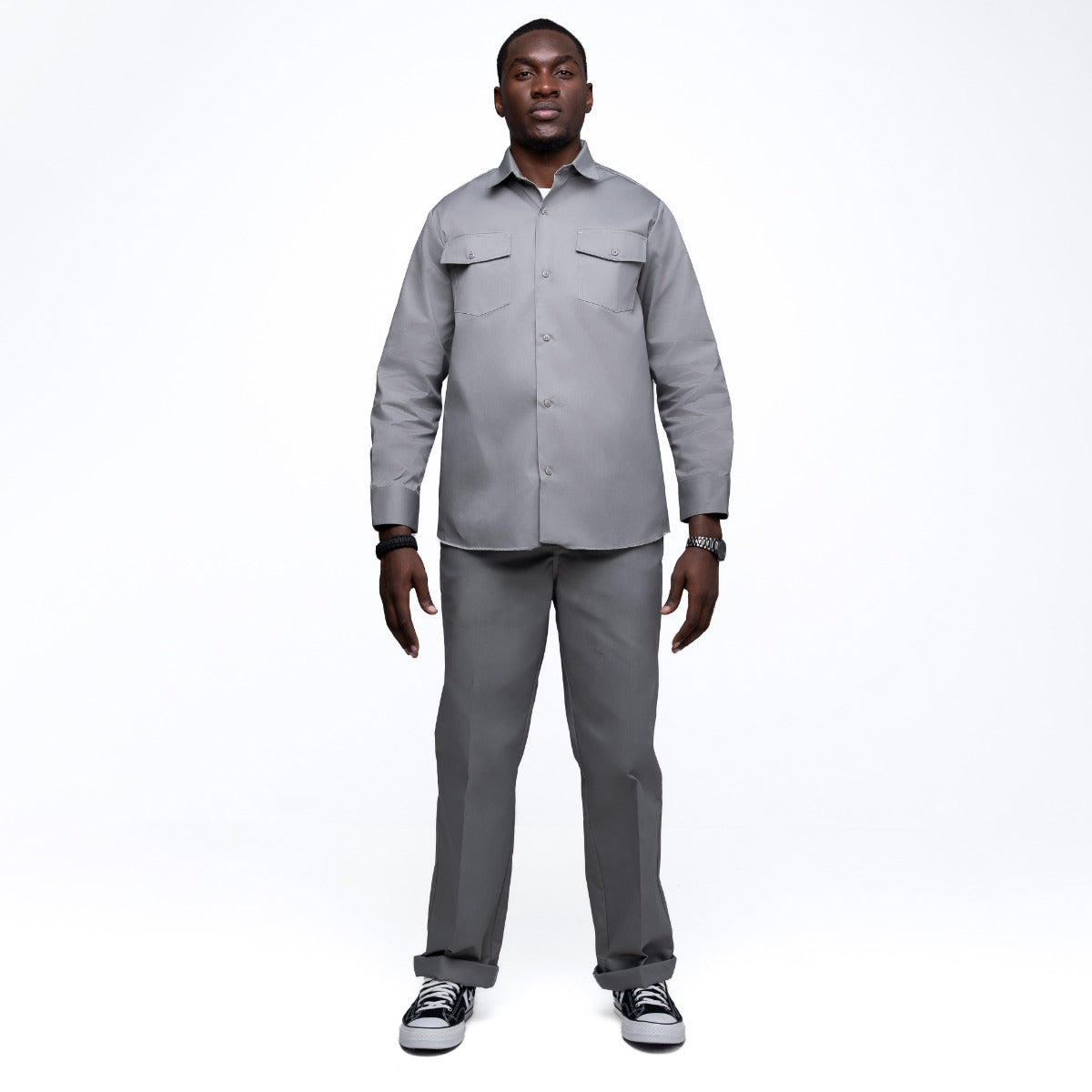 Dickies 847 Men's Shirt-Silver Grey 0005135