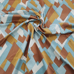 DTY Dress Fabrics Printed Dty Brushed Fabric 150cm Caramel (7508805746777)