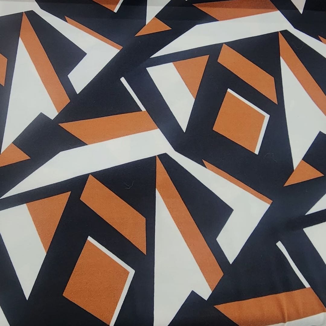 DTY Dress Fabrics Printed Dty Brushed Fabric 150cm Rust (7508805320793)