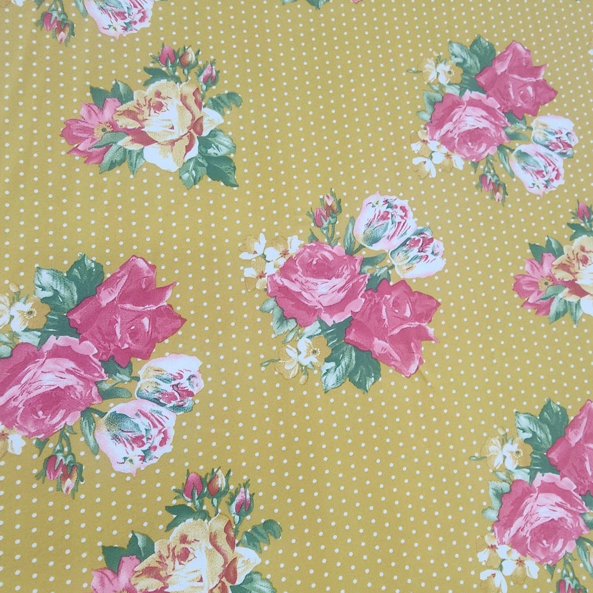DTY Dress Fabrics Printed Floral Dty Brushed Fabric 150cm (7508867481689)